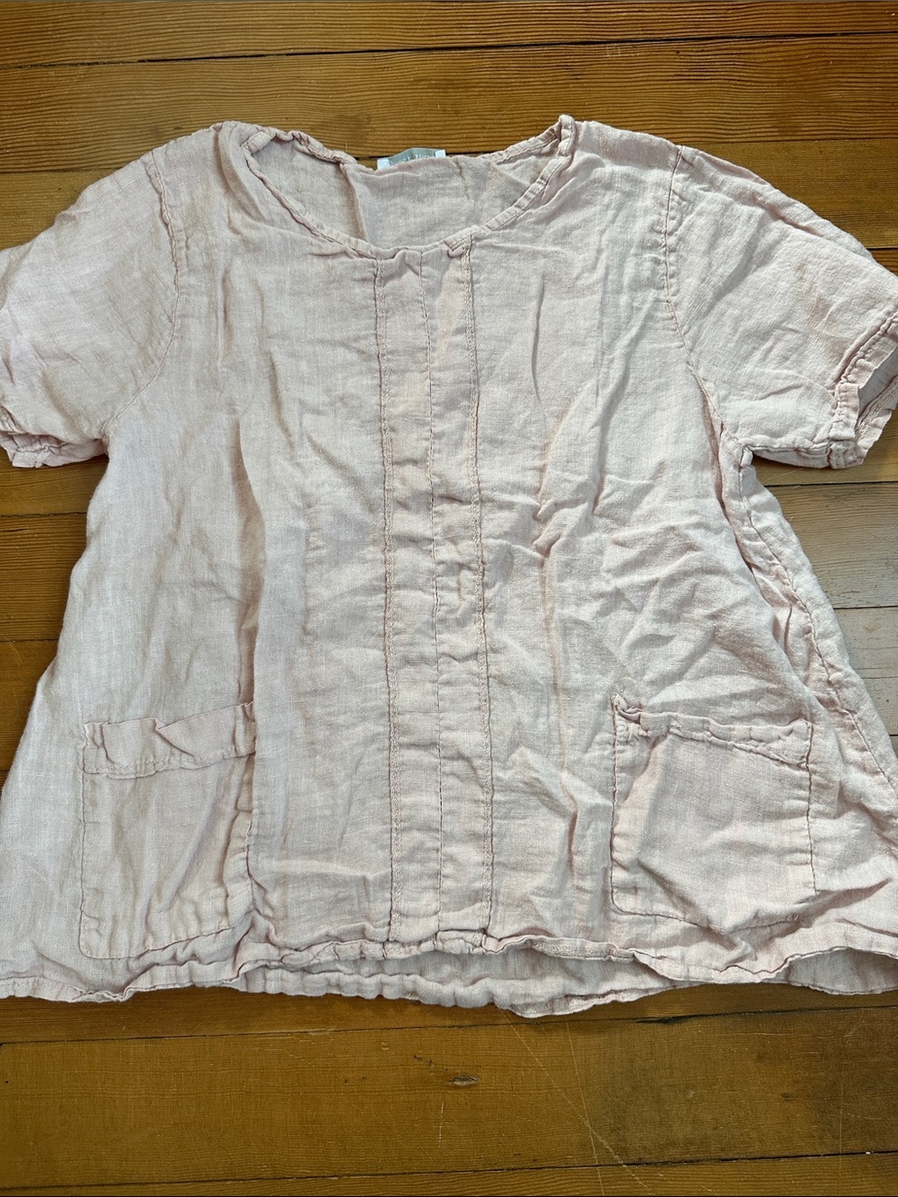 Linen swing blouse
